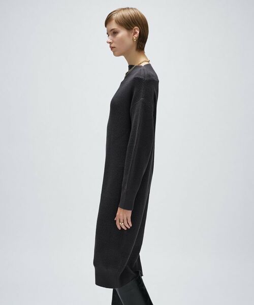 cloenc / クロエンス ミニ丈・ひざ丈ワンピース | 畦ニットロングワンピース | 詳細18