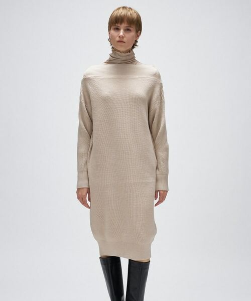 cloenc / クロエンス ミニ丈・ひざ丈ワンピース | 畦ニットロングワンピース | 詳細2