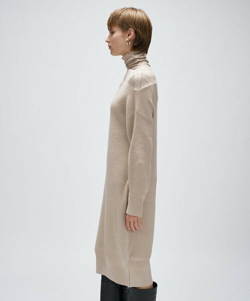 cloenc / クロエンス ミニ丈・ひざ丈ワンピース | 畦ニットロングワンピース | 詳細3