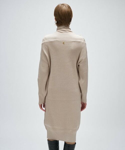 cloenc / クロエンス ミニ丈・ひざ丈ワンピース | 畦ニットロングワンピース | 詳細4