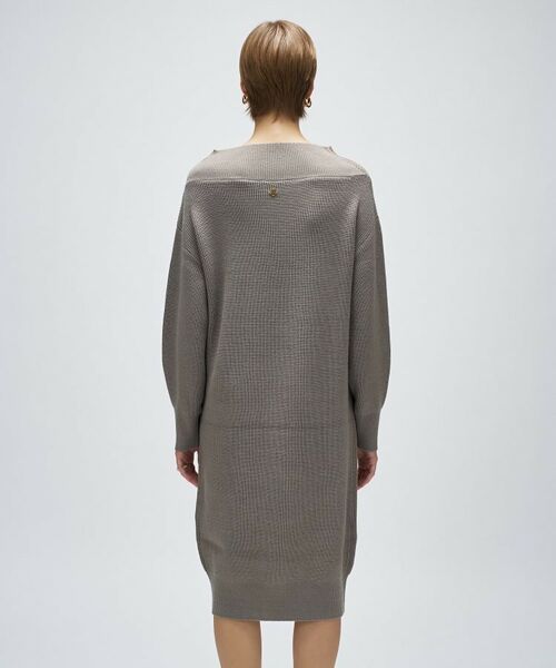 cloenc / クロエンス ミニ丈・ひざ丈ワンピース | 畦ニットロングワンピース | 詳細9