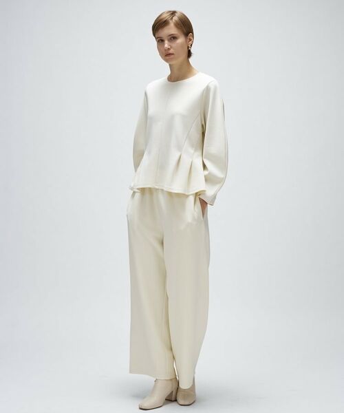 cloenc / クロエンス パンツ | 【セットアップ／マシンウォッシュ】カットジョーゼットイージーワイドパンツ | 詳細1