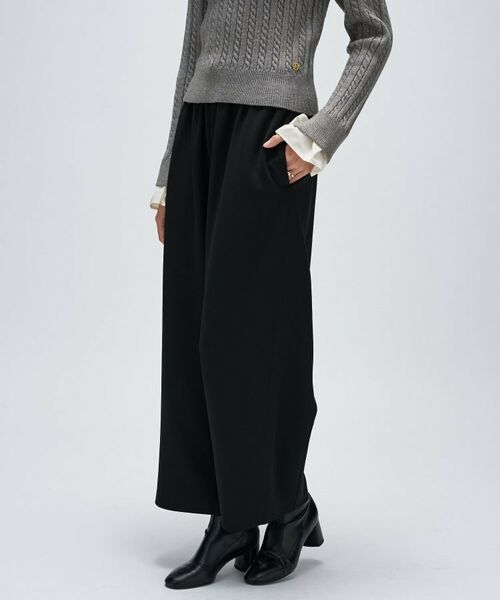 cloenc / クロエンス パンツ | 【セットアップ／マシンウォッシュ】カットジョーゼットイージーワイドパンツ | 詳細17
