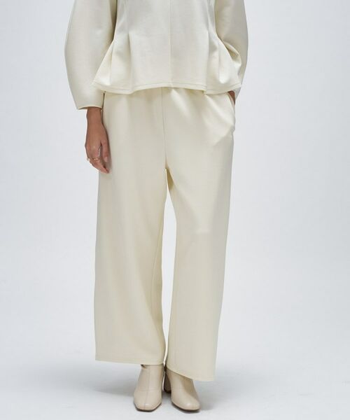 cloenc / クロエンス パンツ | 【セットアップ／マシンウォッシュ】カットジョーゼットイージーワイドパンツ | 詳細2