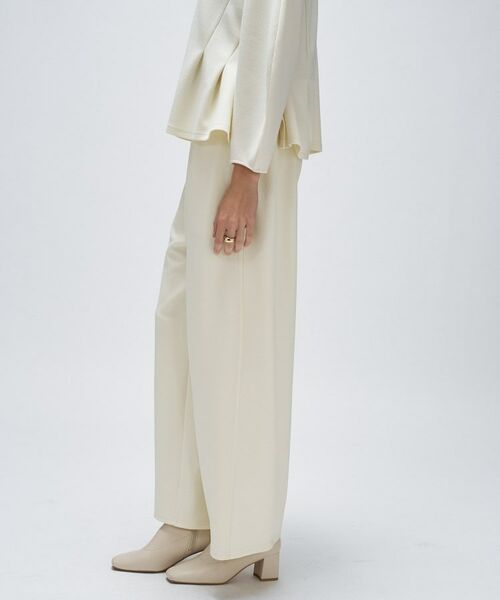 cloenc / クロエンス パンツ | 【セットアップ／マシンウォッシュ】カットジョーゼットイージーワイドパンツ | 詳細3