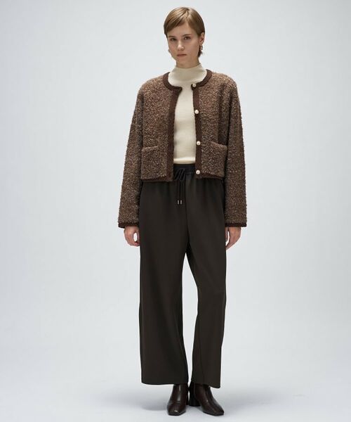 cloenc / クロエンス パンツ | 【セットアップ／マシンウォッシュ】カットジョーゼットイージーワイドパンツ | 詳細7