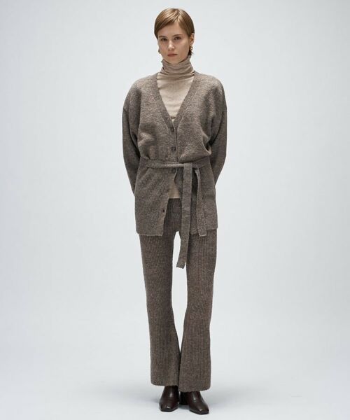 cloenc / クロエンス パンツ | 【セットアップ】リブニットフレアパンツ | 詳細1