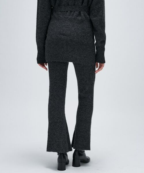 cloenc / クロエンス パンツ | 【セットアップ】リブニットフレアパンツ | 詳細11