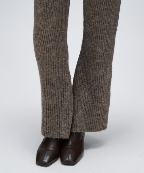 cloenc / クロエンス パンツ | 【セットアップ】リブニットフレアパンツ | 詳細7