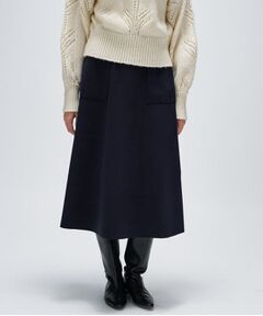 cloenc / クロエンス スカート | 【手洗い可】メルトンジャージフレアスカート