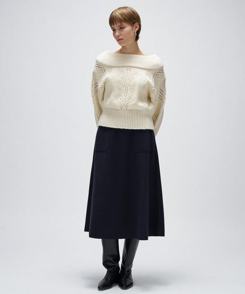cloenc / クロエンス スカート | 【手洗い可】メルトンジャージフレアスカート | 詳細15
