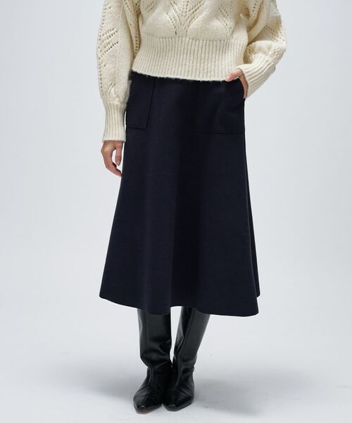 cloenc / クロエンス スカート | 【手洗い可】メルトンジャージフレアスカート | 詳細16