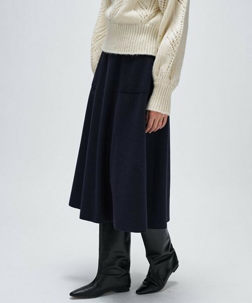 cloenc / クロエンス スカート | 【手洗い可】メルトンジャージフレアスカート | 詳細17