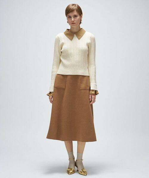 cloenc / クロエンス スカート | 【手洗い可】メルトンジャージフレアスカート | 詳細6