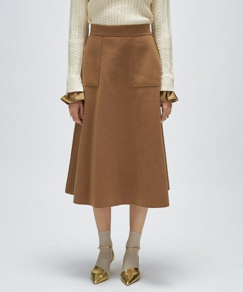 cloenc / クロエンス スカート | 【手洗い可】メルトンジャージフレアスカート | 詳細7