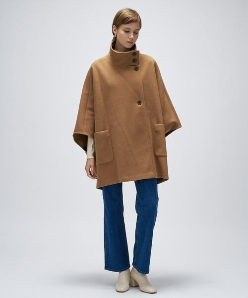 cloenc / クロエンス その他アウター | 【手洗い可】メルトンジャージポンチョコート | 詳細1