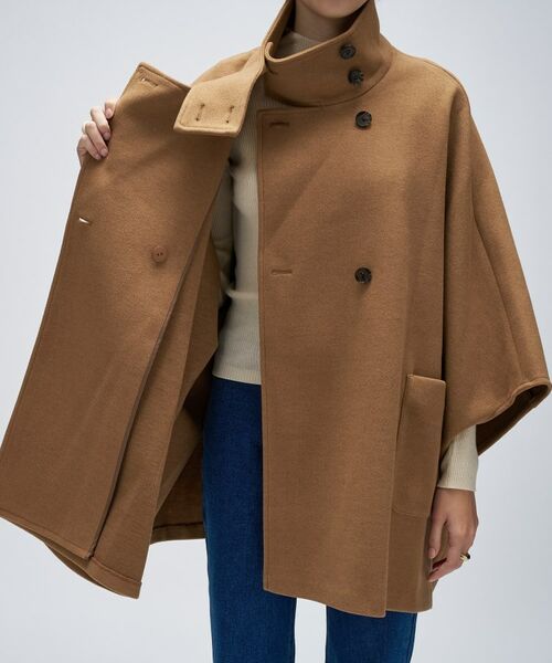 cloenc / クロエンス その他アウター | 【手洗い可】メルトンジャージポンチョコート | 詳細13