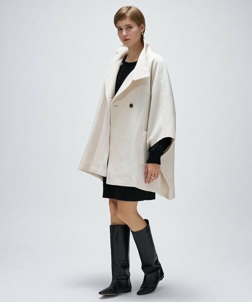 cloenc / クロエンス その他アウター | 【手洗い可】メルトンジャージポンチョコート | 詳細14