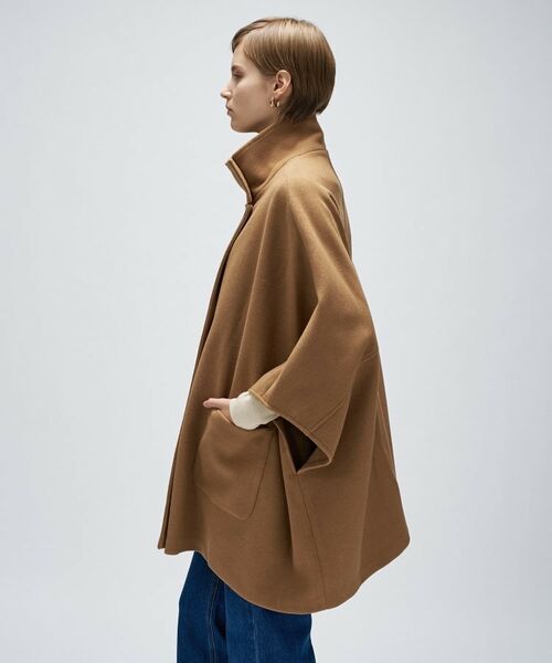 cloenc / クロエンス その他アウター | 【手洗い可】メルトンジャージポンチョコート | 詳細4