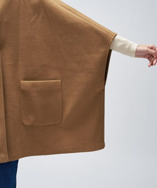 cloenc / クロエンス その他アウター | 【手洗い可】メルトンジャージポンチョコート | 詳細8