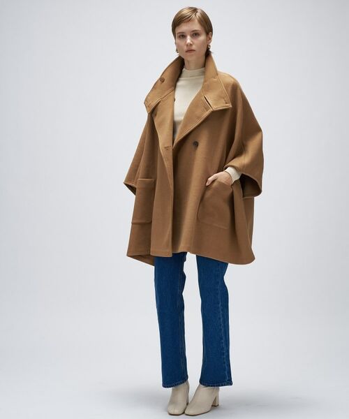 cloenc / クロエンス その他アウター | 【手洗い可】メルトンジャージポンチョコート | 詳細9