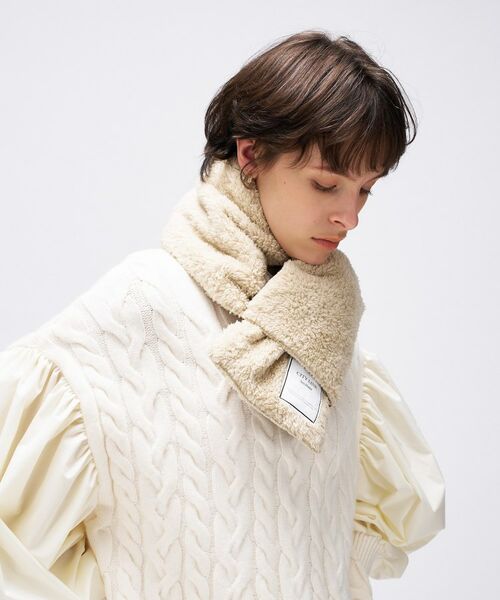 cloenc / クロエンス マフラー・ショール・スヌード・ストール | 【TAION】シティ リバーシブル ダウンマフラー | 詳細10