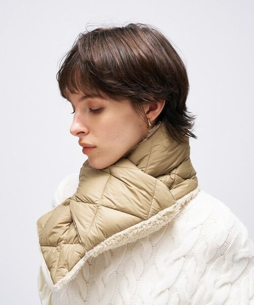 cloenc / クロエンス マフラー・ショール・スヌード・ストール | 【TAION】シティ リバーシブル ダウンマフラー | 詳細6