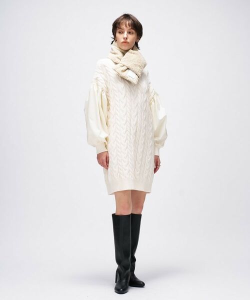 cloenc / クロエンス マフラー・ショール・スヌード・ストール | 【TAION】シティ リバーシブル ダウンマフラー | 詳細7