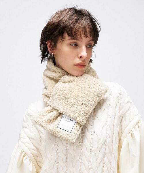 cloenc / クロエンス マフラー・ショール・スヌード・ストール | 【TAION】シティ リバーシブル ダウンマフラー | 詳細9