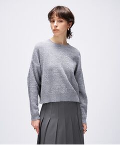 cloenc / クロエンス ニット・セーター | 【手洗い可】ラメフェザークルーネックニット