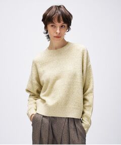 cloenc / クロエンス ニット・セーター | 【手洗い可】ラメフェザークルーネックニット