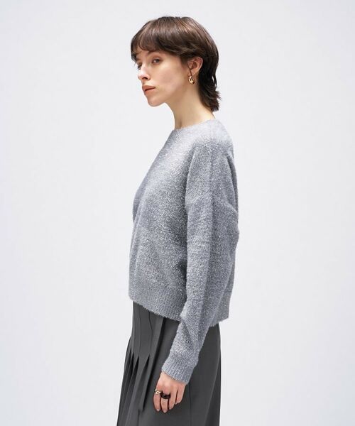 cloenc / クロエンス ニット・セーター | 【手洗い可】ラメフェザークルーネックニット | 詳細16