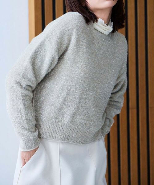 cloenc / クロエンス ニット・セーター | 【手洗い可】ラメフェザークルーネックニット | 詳細20