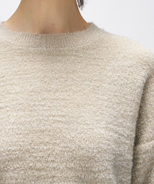 cloenc / クロエンス ニット・セーター | 【手洗い可】ラメフェザークルーネックニット | 詳細5