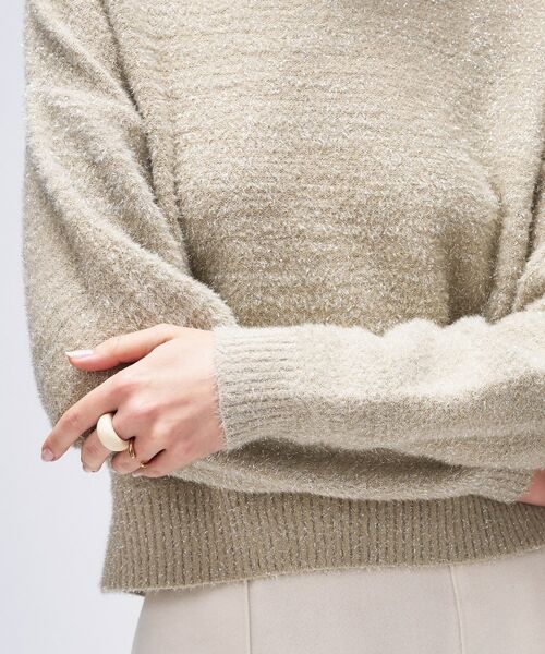 cloenc / クロエンス ニット・セーター | 【手洗い可】ラメフェザークルーネックニット | 詳細6