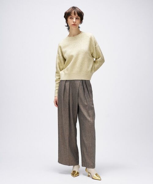 cloenc / クロエンス ニット・セーター | 【手洗い可】ラメフェザークルーネックニット | 詳細9