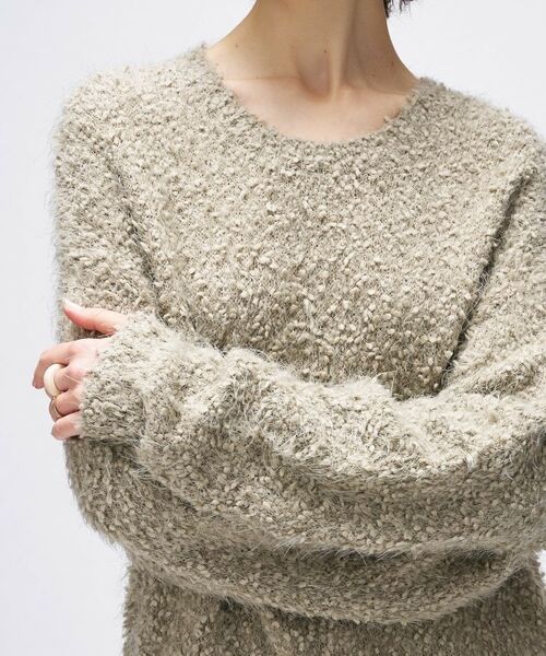 cloenc / クロエンス ニット・セーター | 【手洗い可】ポコポコフェザーオーバーニット | 詳細11