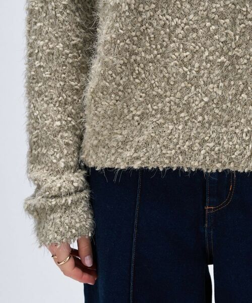 cloenc / クロエンス ニット・セーター | 【手洗い可】ポコポコフェザーオーバーニット | 詳細13