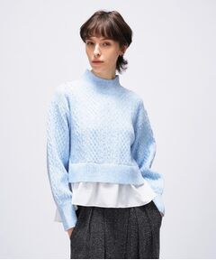 cloenc / クロエンス ニット・セーター | 【手洗い可】ニットドッキングペプラムプルオーバー