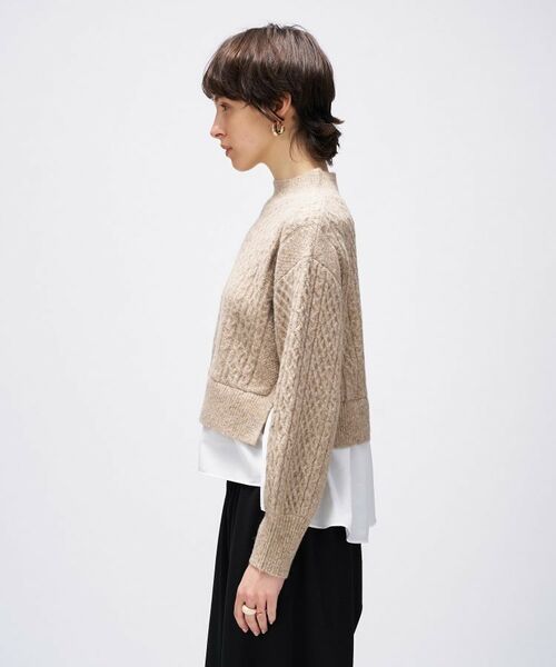 cloenc / クロエンス ニット・セーター | 【手洗い可】ニットドッキングペプラムプルオーバー | 詳細10