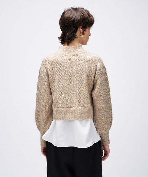 cloenc / クロエンス ニット・セーター | 【手洗い可】ニットドッキングペプラムプルオーバー | 詳細11