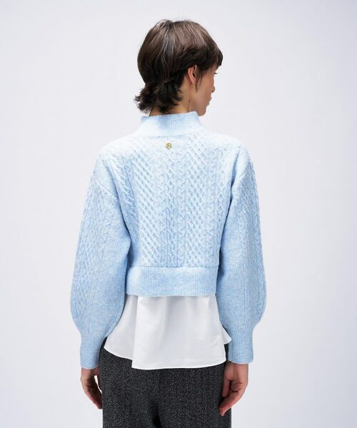 cloenc / クロエンス ニット・セーター | 【手洗い可】ニットドッキングペプラムプルオーバー | 詳細19