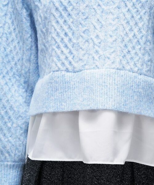 cloenc / クロエンス ニット・セーター | 【手洗い可】ニットドッキングペプラムプルオーバー | 詳細20