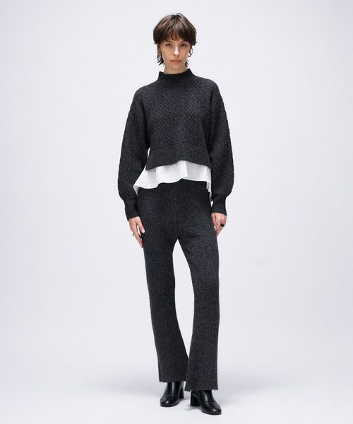 cloenc / クロエンス ニット・セーター | 【手洗い可】ニットドッキングペプラムプルオーバー | 詳細21