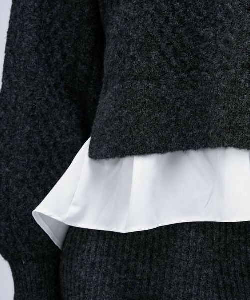 cloenc / クロエンス ニット・セーター | 【手洗い可】ニットドッキングペプラムプルオーバー | 詳細25