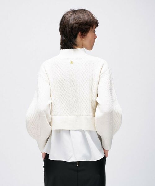 cloenc / クロエンス ニット・セーター | 【手洗い可】ニットドッキングペプラムプルオーバー | 詳細6
