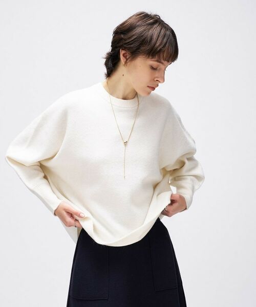 cloenc / クロエンス ニット・セーター | 【手洗い可】ドルマンロングリブニットプルオーバー | 詳細4