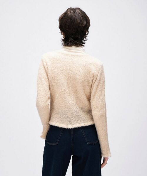 cloenc / クロエンス カーディガン・ボレロ | 【手洗い可】フェザーヤーンレースニットカーディガン | 詳細13