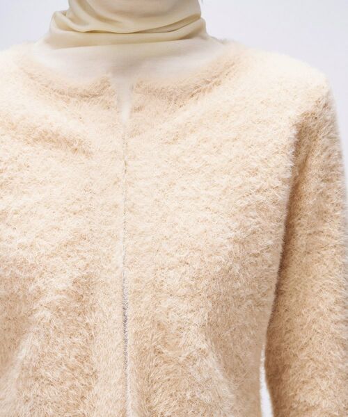 cloenc / クロエンス カーディガン・ボレロ | 【手洗い可】フェザーヤーンレースニットカーディガン | 詳細14