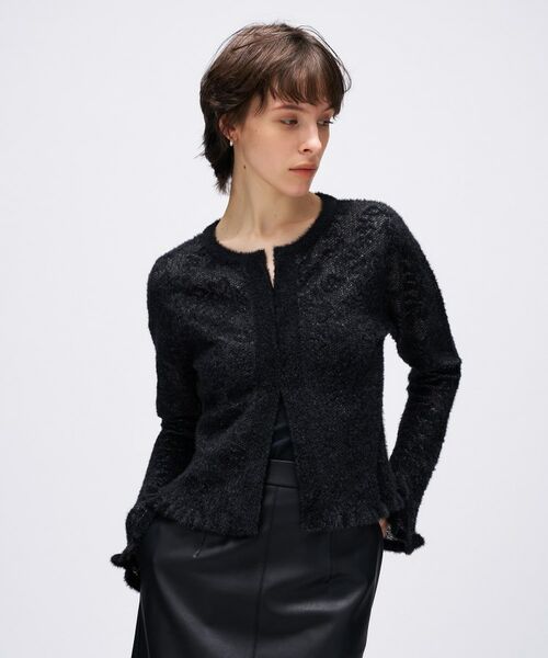 cloenc / クロエンス カーディガン・ボレロ | 【手洗い可】フェザーヤーンレースニットカーディガン | 詳細16
